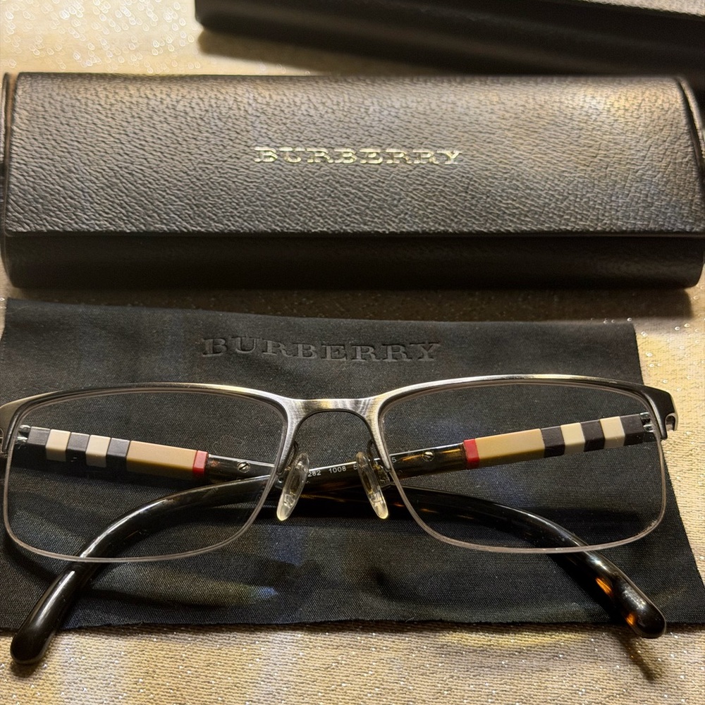 Burberry Eyewear with Gold Detailing